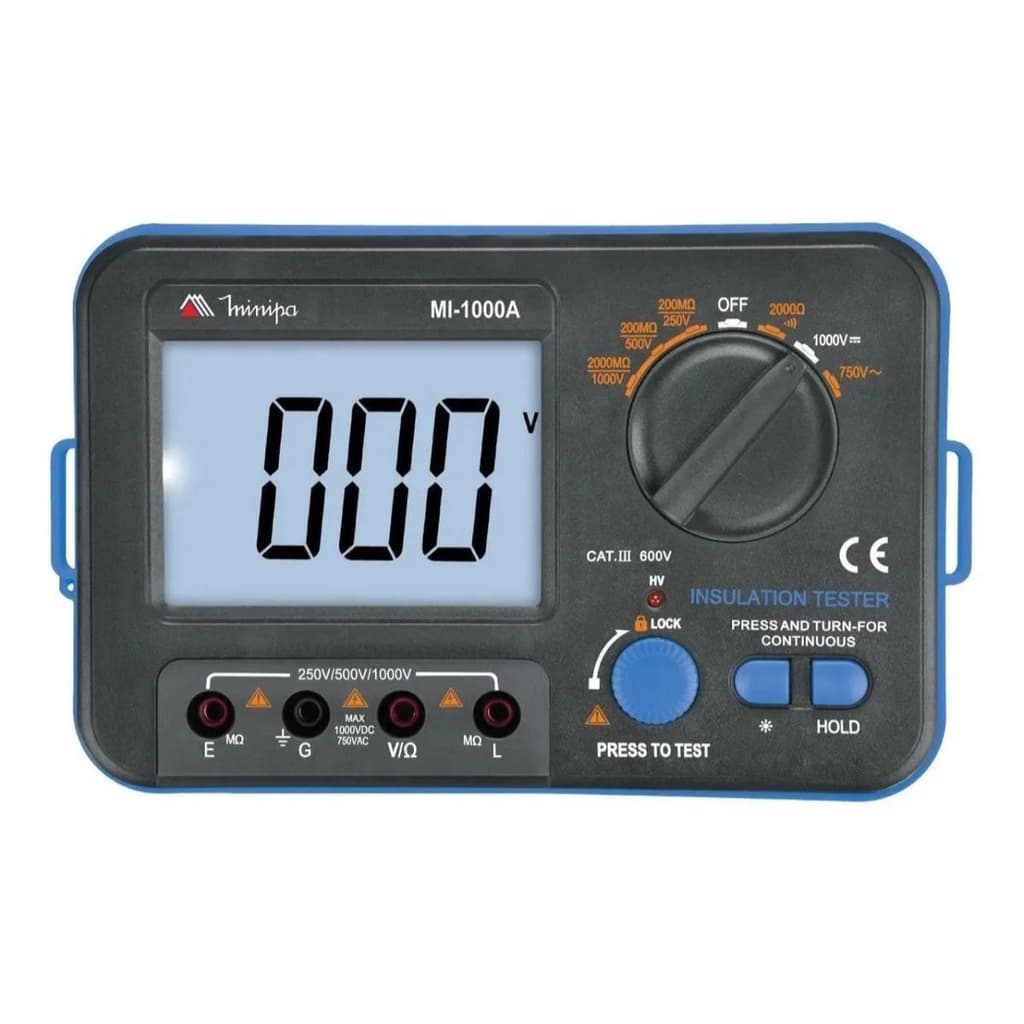 Megômetro Digital Minipa Mi-1000a Tensão Teste 1000v