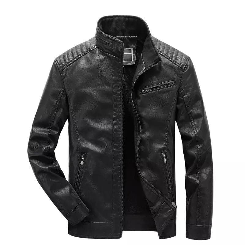Jaqueta Couro  Slim Fit Motoqueiro