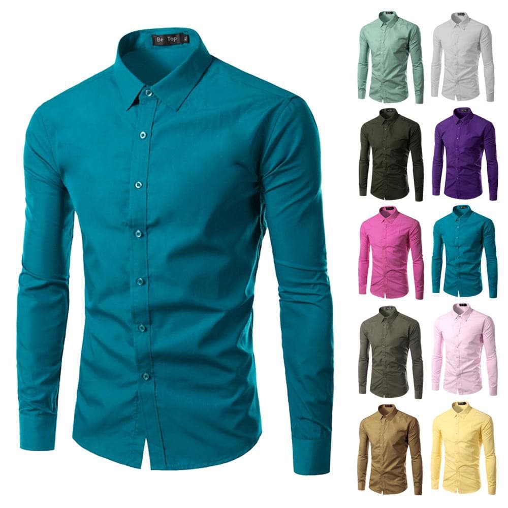 Camisa Masculina Social Manga Longo Slim Promoção da Semana