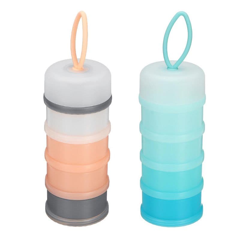 HL Caixa De Leite Em Pó Para Bebê , Quatro Camadas , Infantil , Portátil , Plástico , Desenho Animado , Espaço De Indepe