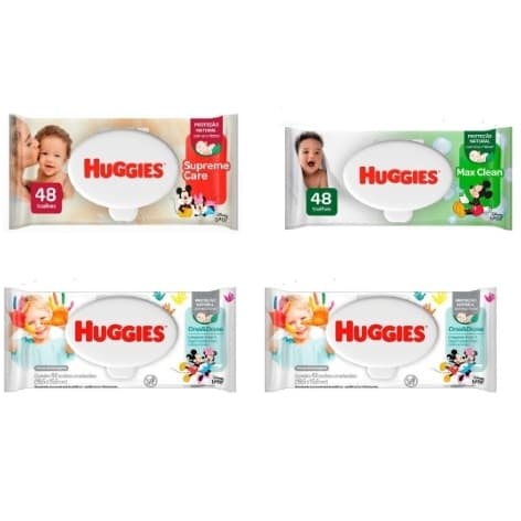 Toalha Umedecida Huggies (Lenço Umedecido) 48 Unidades