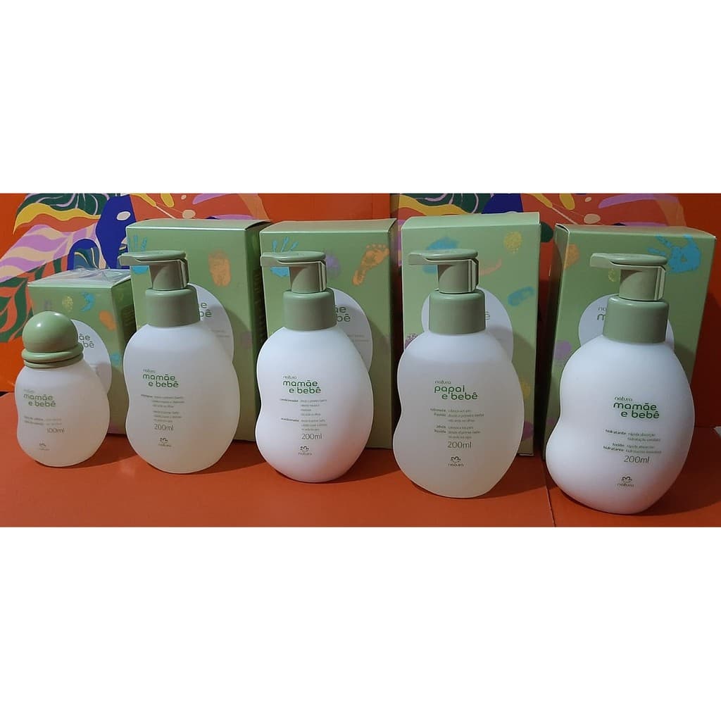 Kit Hidratante +sabonete Líquido + Shampoo + Condicionador + Colônia  - Mamãe Bebê