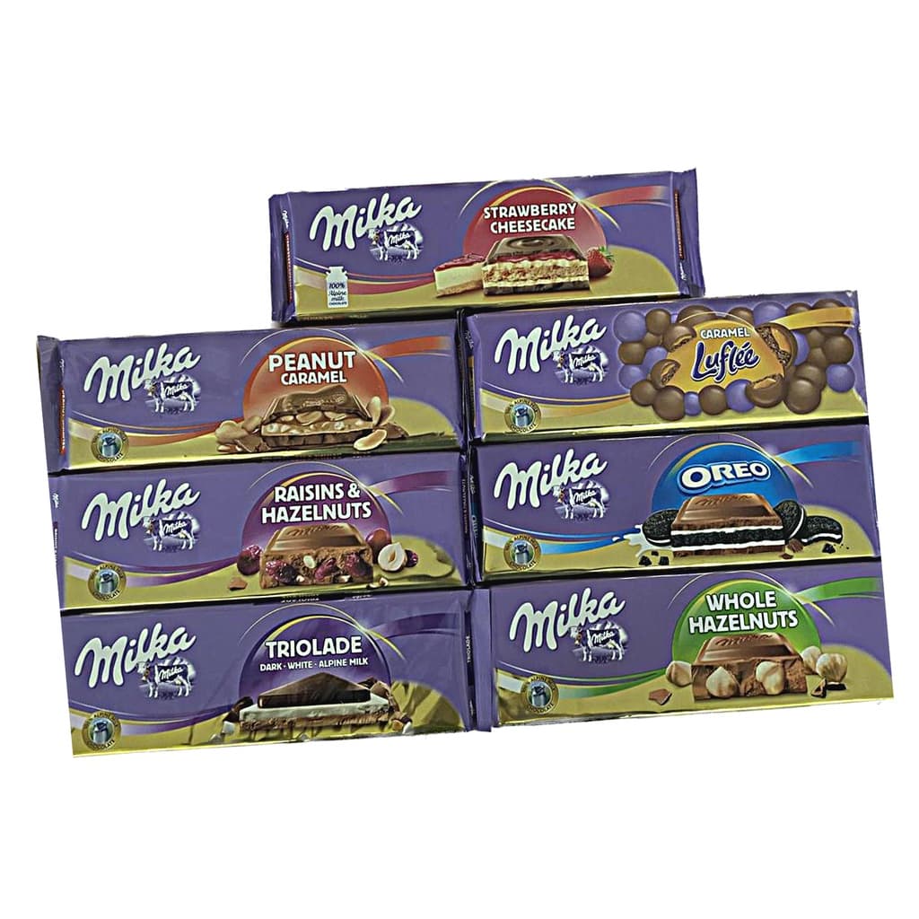 Milka Barra de Chocolate Importado - Diversos Sabores Super Oferta