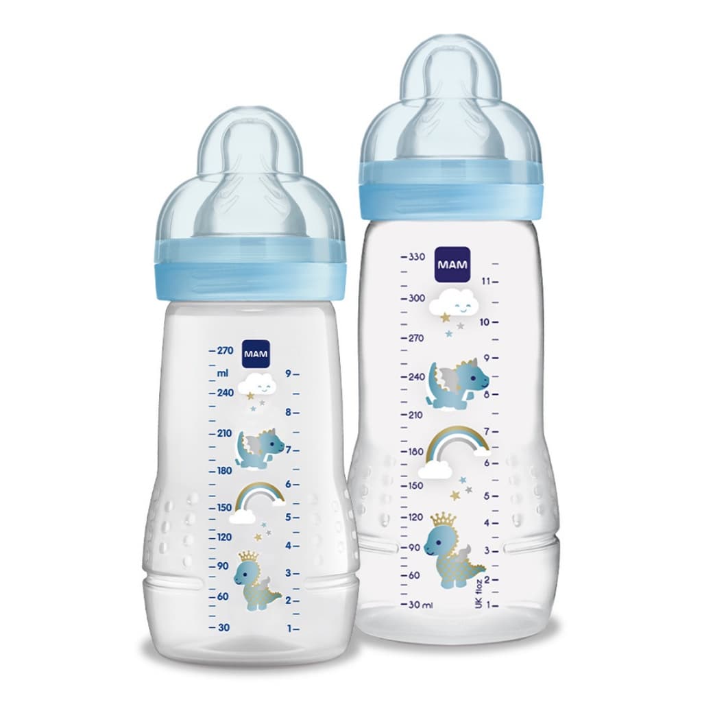 Kit Mamadeira Mam Easy Active 270ml E 330ml Dupla - Active Set Azul