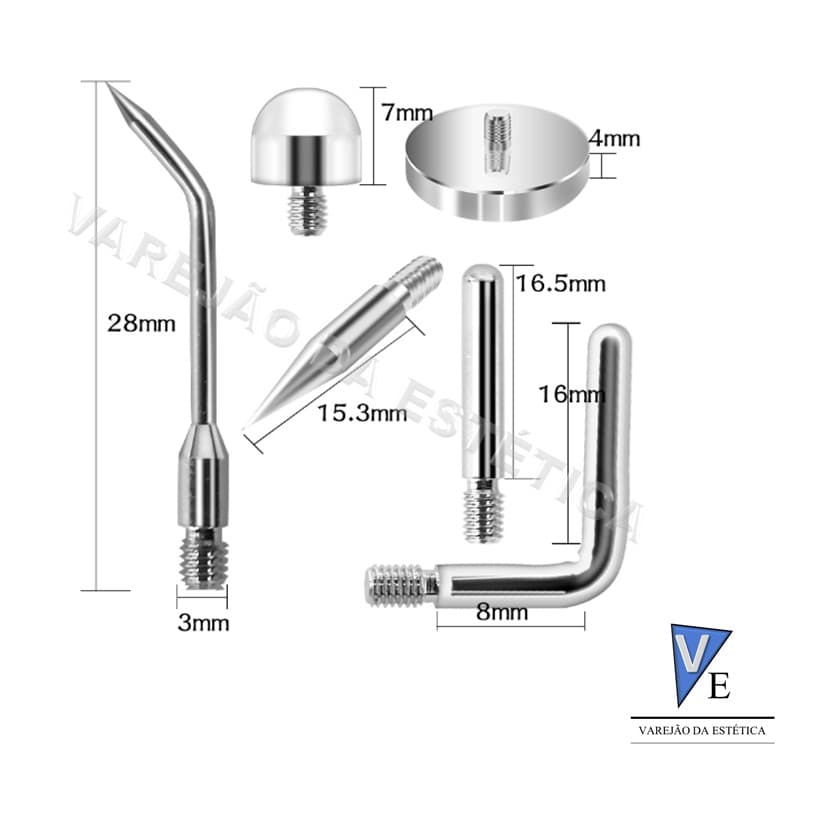 kit completo de ponteiras para jato de plasma