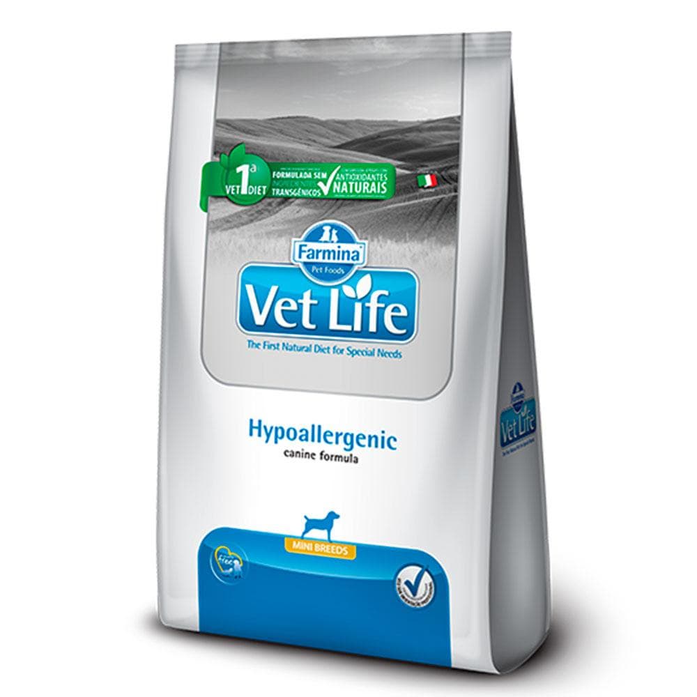 Ração Vet Life Caes Mini Hypoallergenic - 2kg