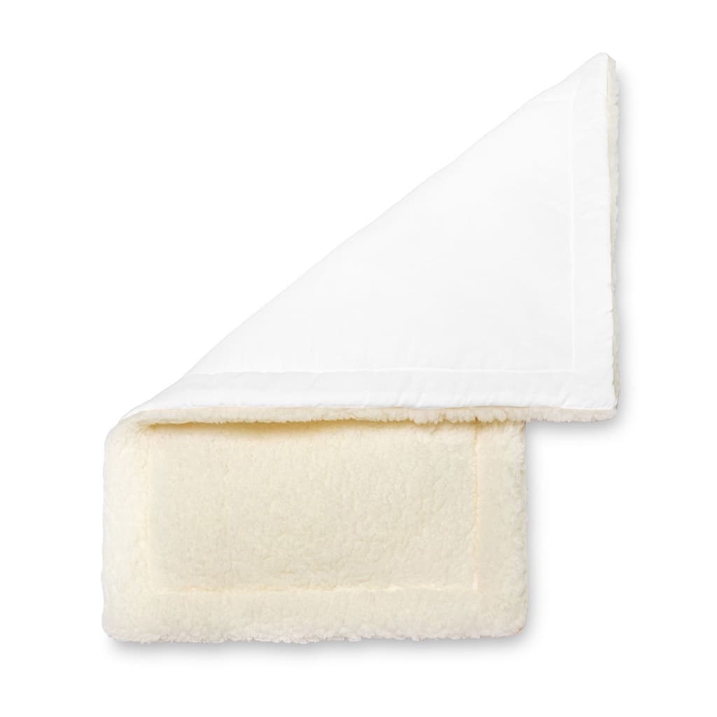 Colchonete p/ Carrinho e Bebe Conforto 2 em 1 Percal Branco