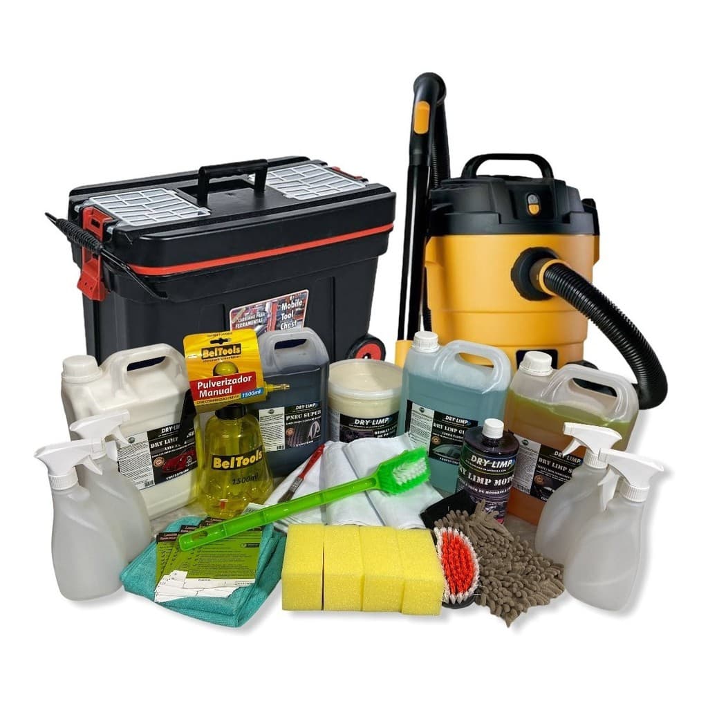 Kit Dry Limp 500 Lavagens Ecologicas + Aspirador + Carrinho
