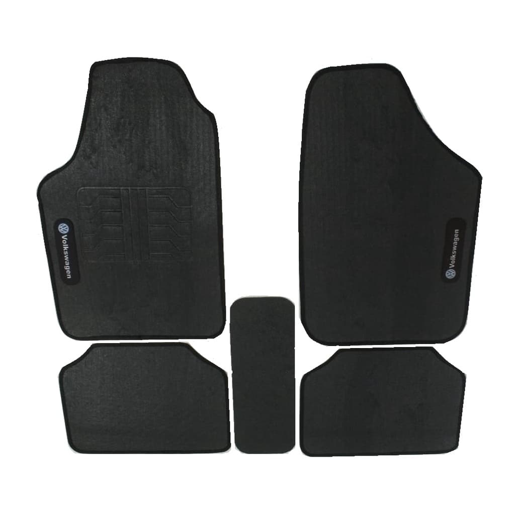 JOGO DE TAPETE AUTOMOTIVO 5 PEÇAS INTERIOR CARRO UNIVERSAL VOLKSWAGEN GOL G1 QUADRADRO 1984 1985 1986