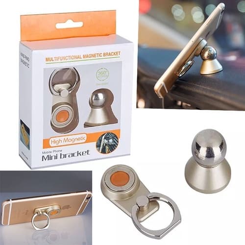 Kit Suporte Imã / Magnético Veicular Para Celular Gps Automotivo