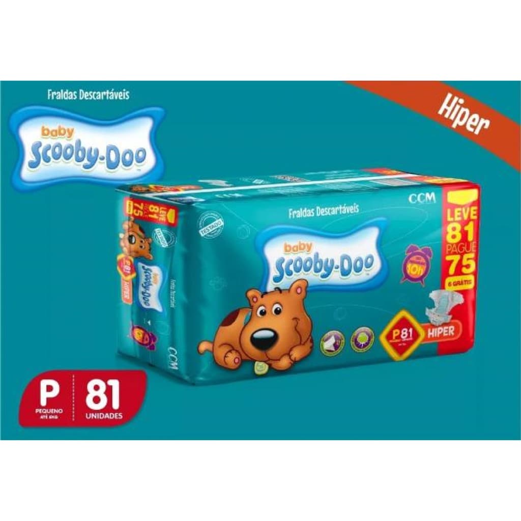 Fralda Descartavel Noturna Barata Scooby Doo Promoção