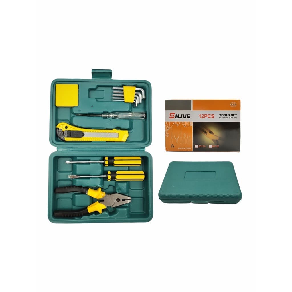 Jogo de Ferramentas Kit 12 Peças com Maleta Ferramentas SNJUE 8012A