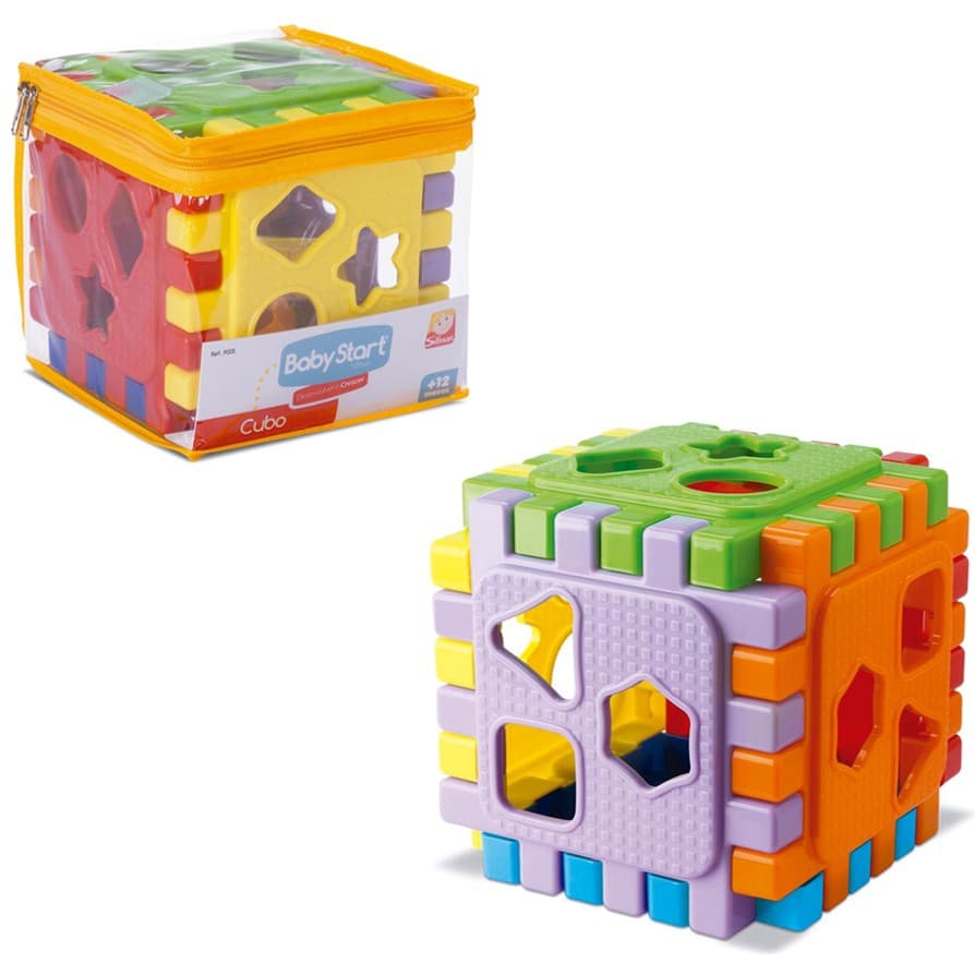 Brinquedo Educativo Cubo Didatico Com Bolsinha - Silmar Brinquedos