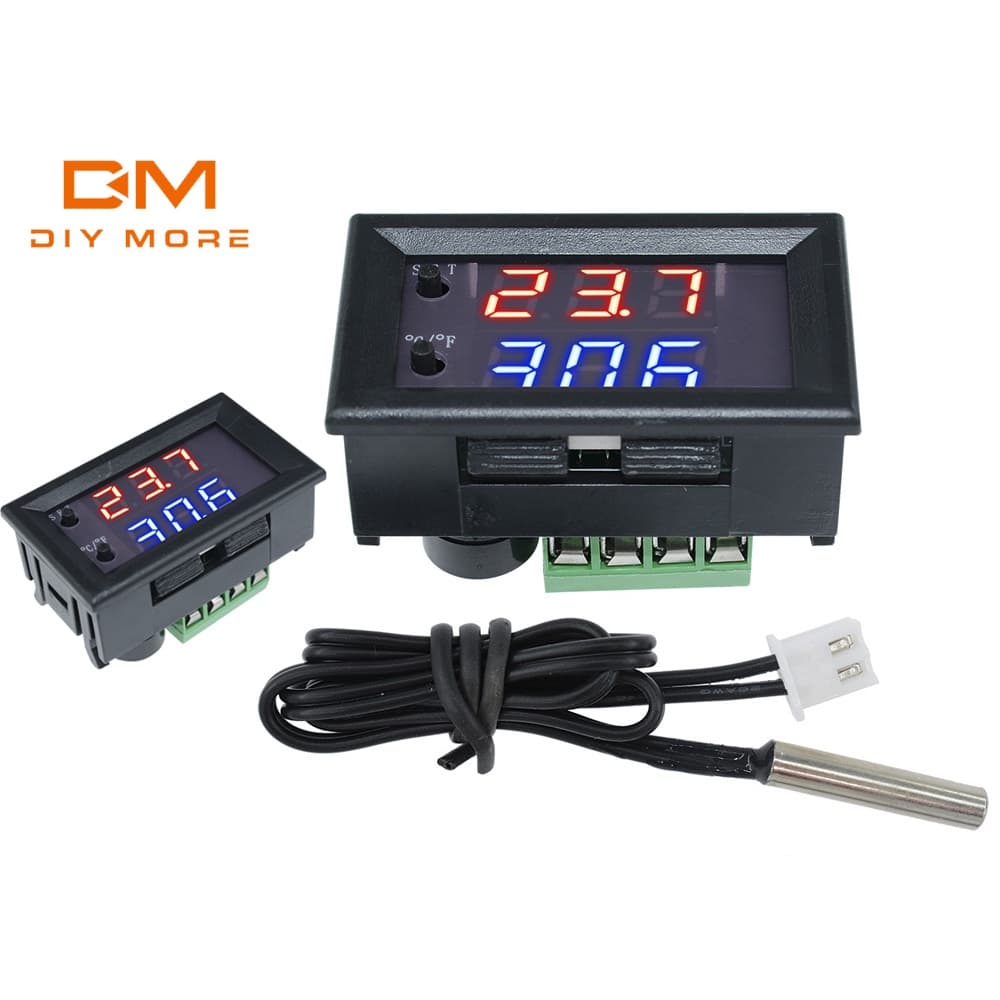 DIYMORE W1209WK DC 12V Digital LED Termostato Relé Controlador de Temperatura com Sonda Sensor