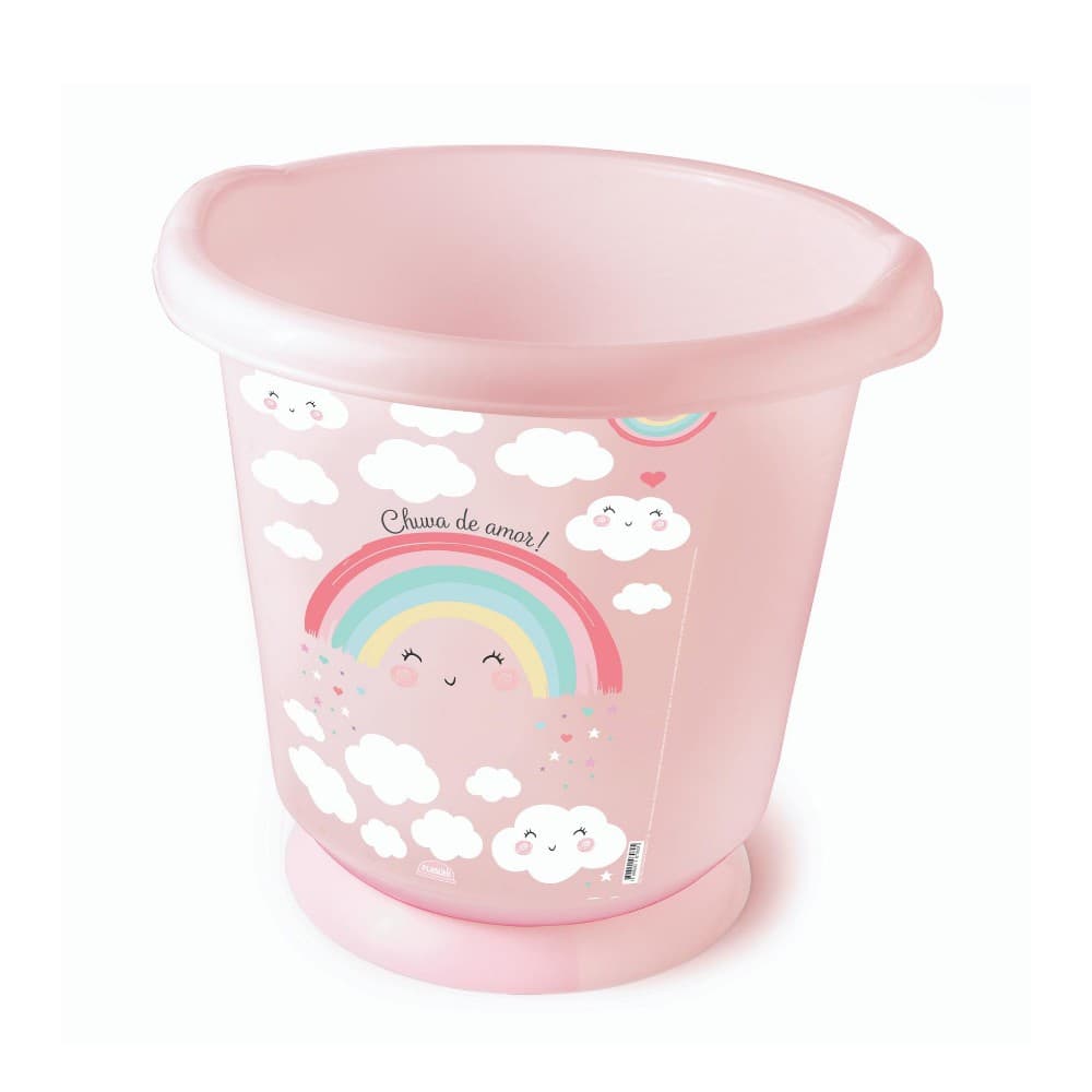 Banheira Sensitive Bebê Ofurô para Bebe Acalma e Relaxa o Bebe - Arco-Íris - Plasútil