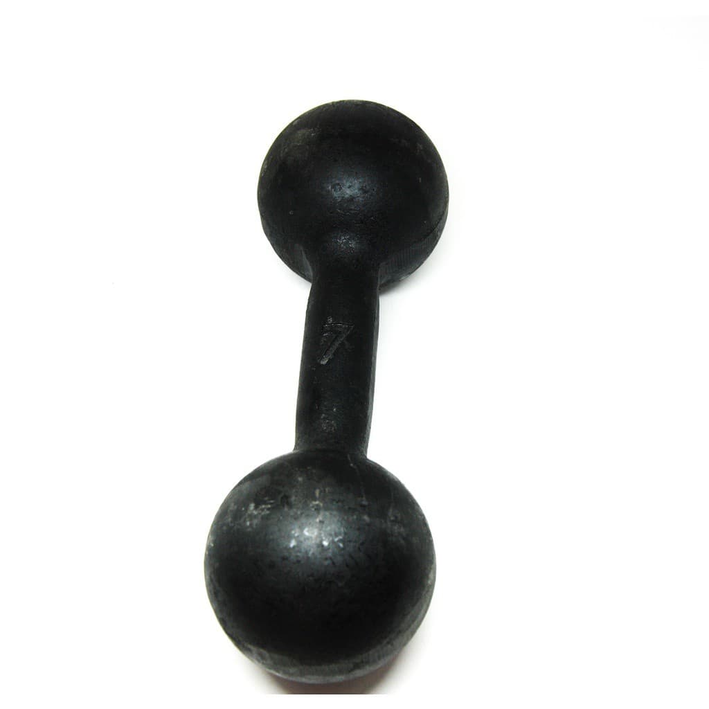 Halter Bola Pintado 7Kgs Musculação Academia Em Casa
