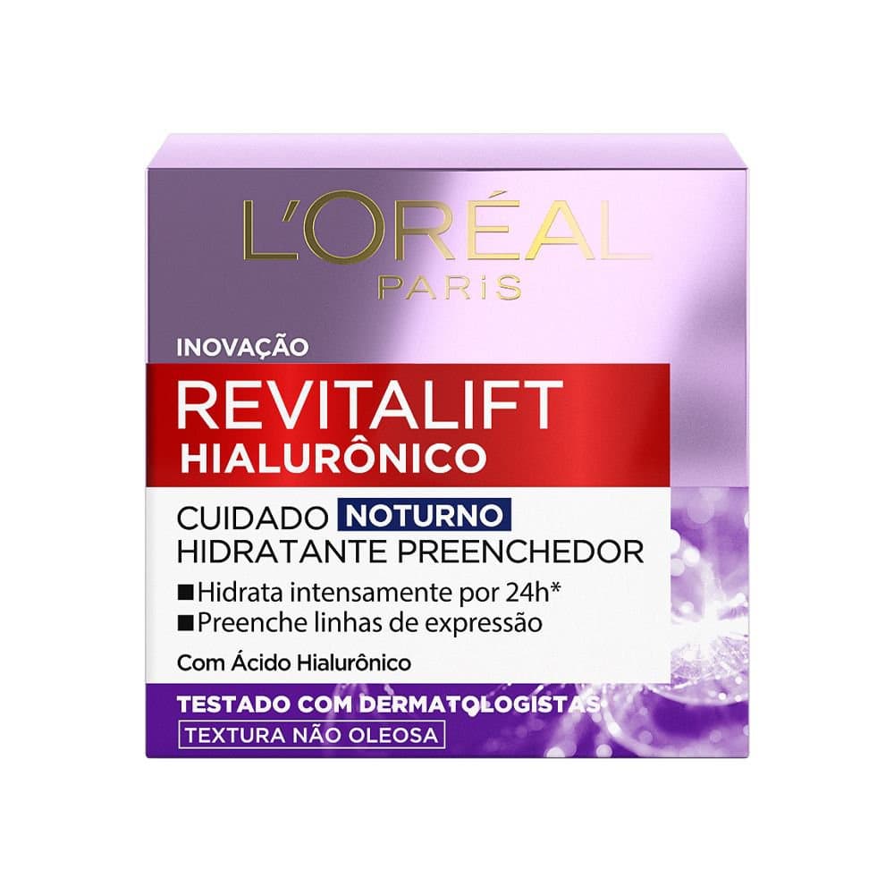 Creme Anti-Rugas Anti-Idade Revitalift Hialurônico Loreal Paris Cuidado Noturno 49g