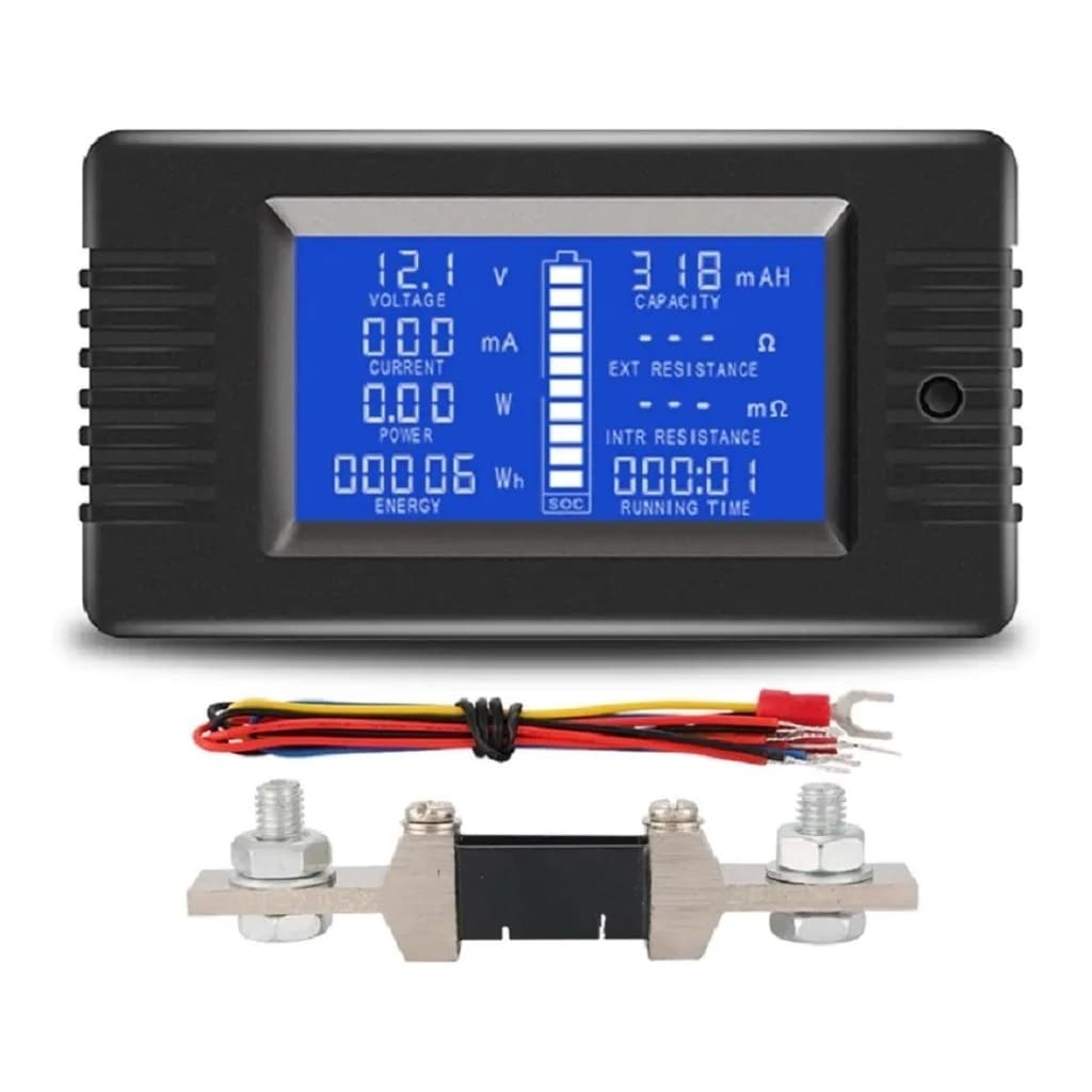 Voltimetro Amperimetro Digital Dc Cc 200v  200a Com Shunt
