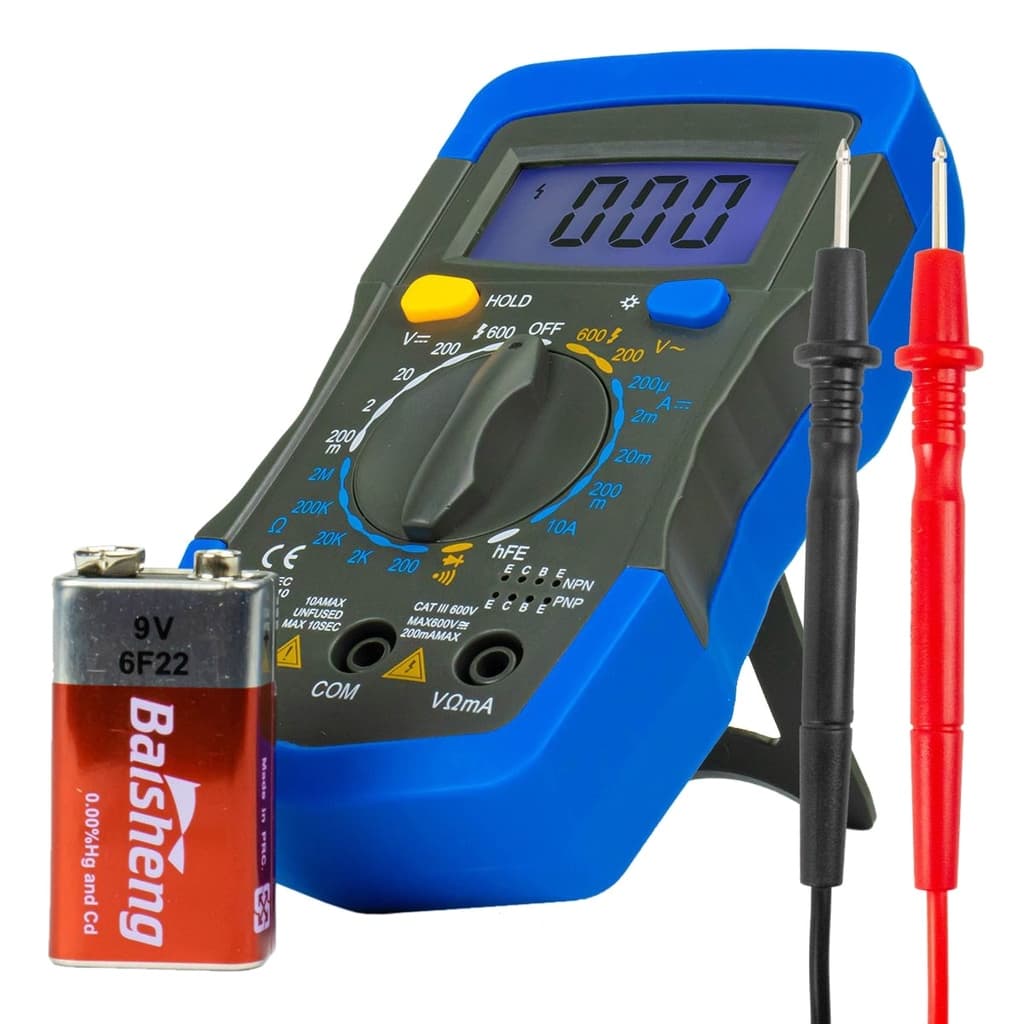 Multimetro Digital Lcd Profissional Portatil Multi Bip Sonoro DT830L