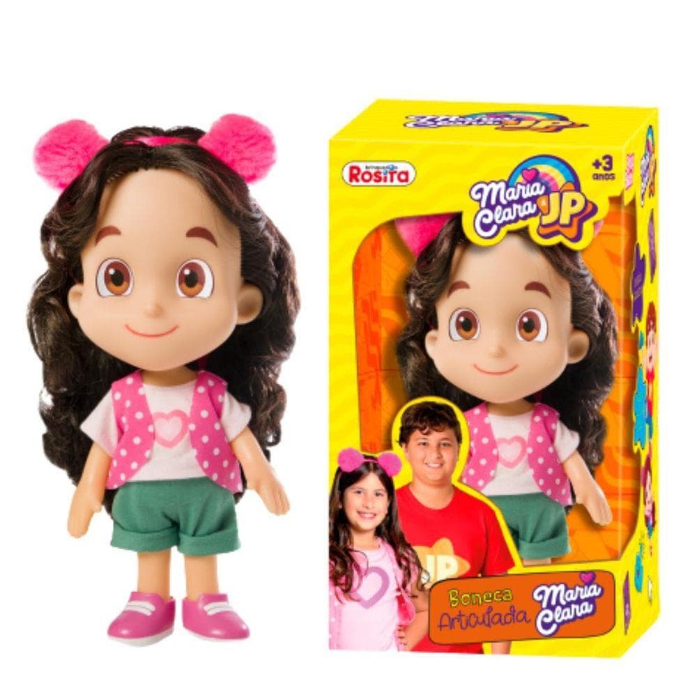 Boneca Articulada 27 Cm Maria Clara Nova Brink Rosita
