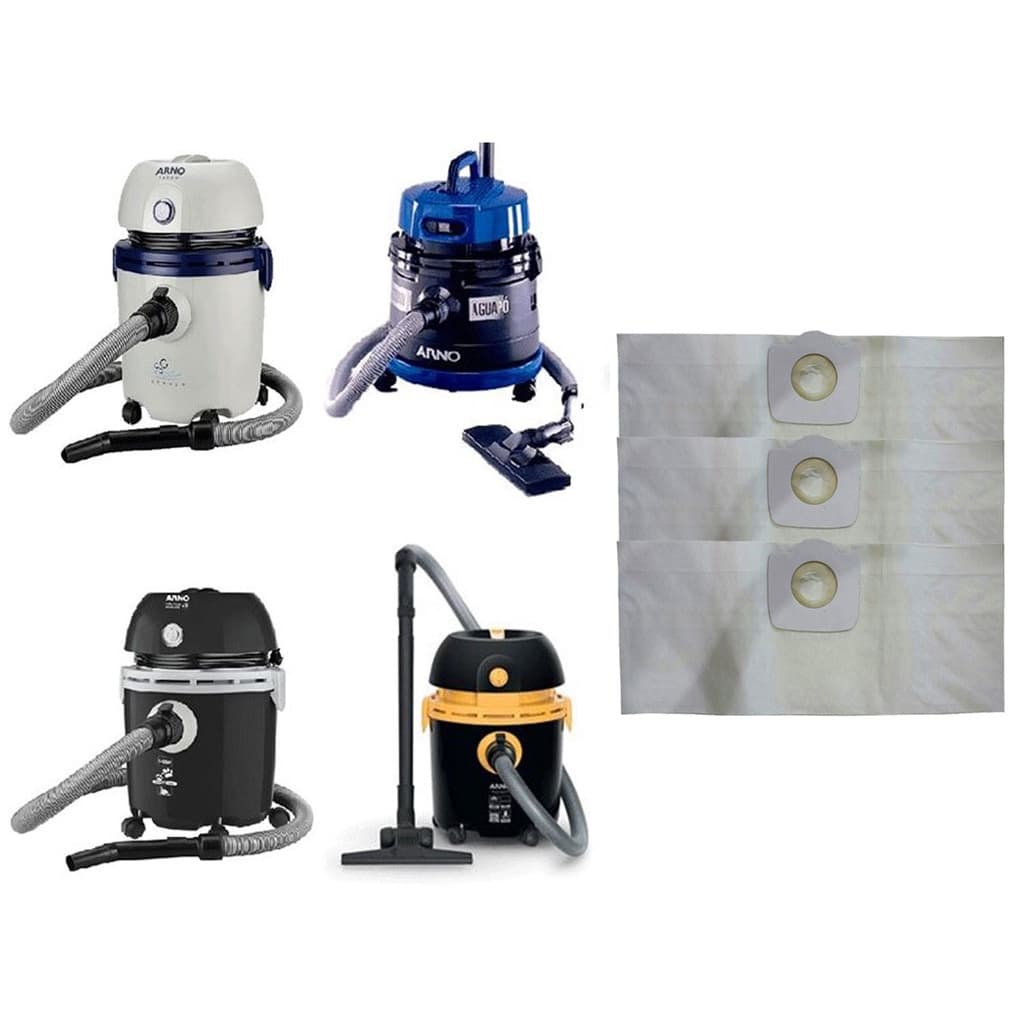 Kit Com 12 Sacos Descartáveis Aspirador De Pó Arno Ar12 / H2PO Água E Pó