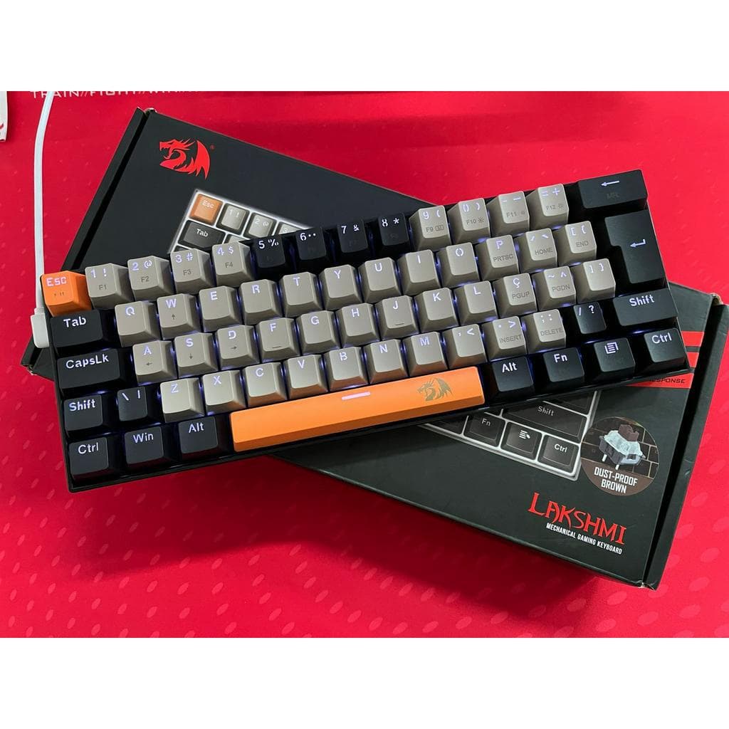 Teclado Mecânico Lakshmi Laranja com Cinza Single (Recondicionado)