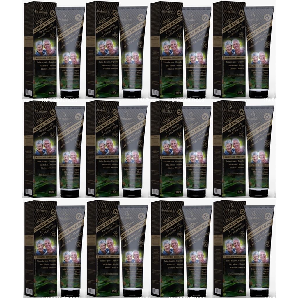 kit 12 Pomada Massageadora Canela De Velho Premium 150g - Bio Instinto