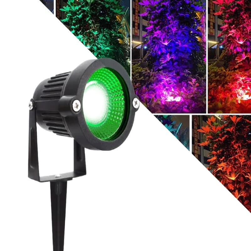 Luminária Espeto Jardim Com Lâmpada Cob Led 7w  9w 15w  ip65 à prova d'água  tem todos as cores