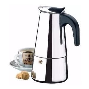 Cafeteira Expresso Italiana 6 Xícaras Aço Inox
