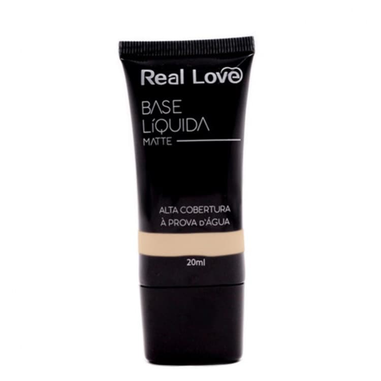 Base Liquida Matte para Maquiagem a Prova D´água Real Love numero 1