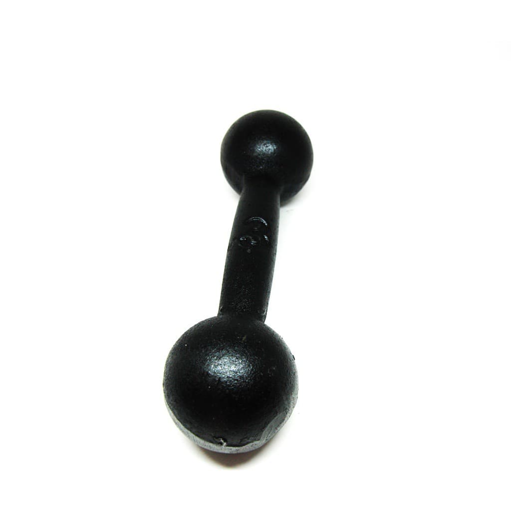 Halter Bola Pintado 3Kgs Musculação Academia Em Casa