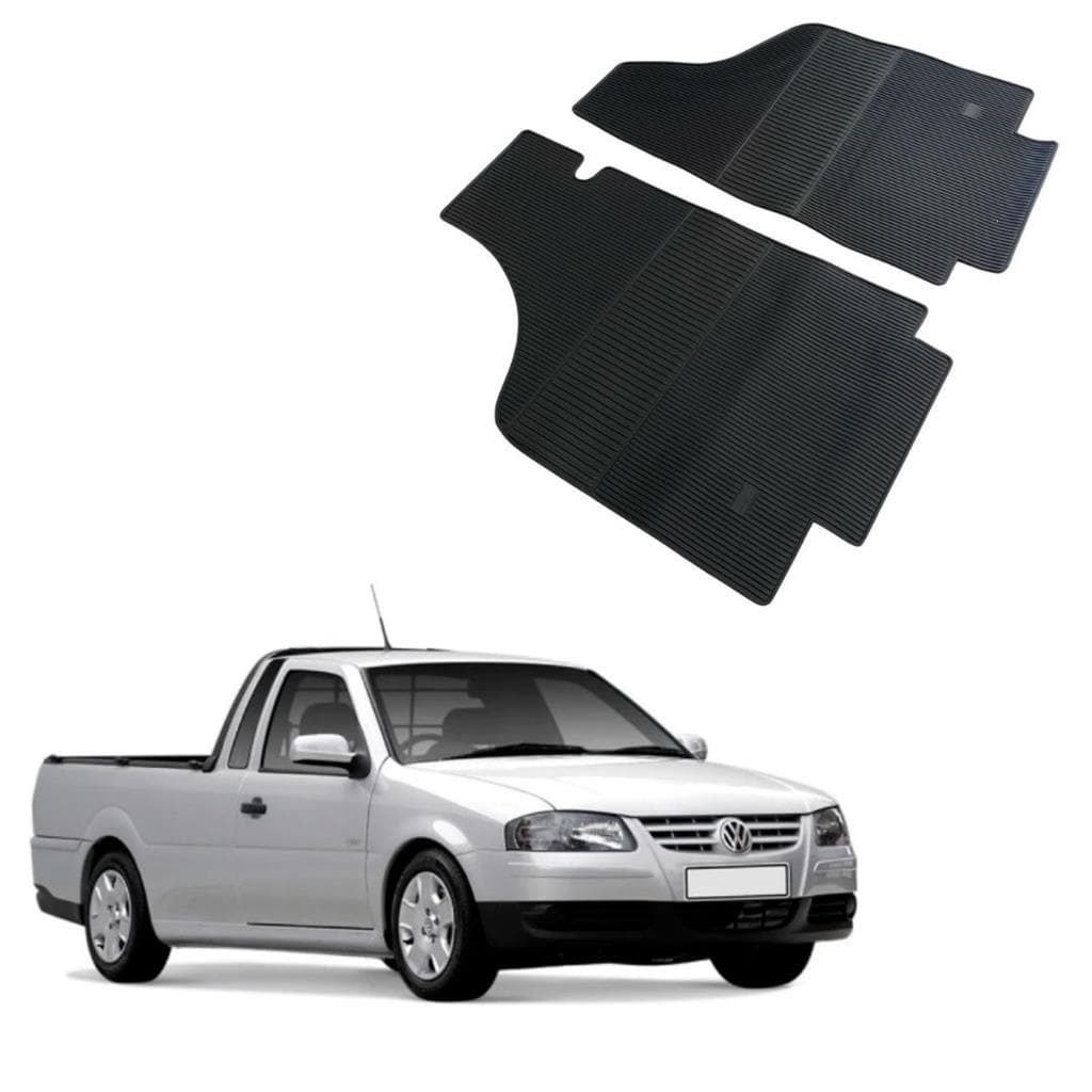 Jogo 2 Pecas Tapete Automotivo Especifico Saveiro G3 100% Borracha Borcol