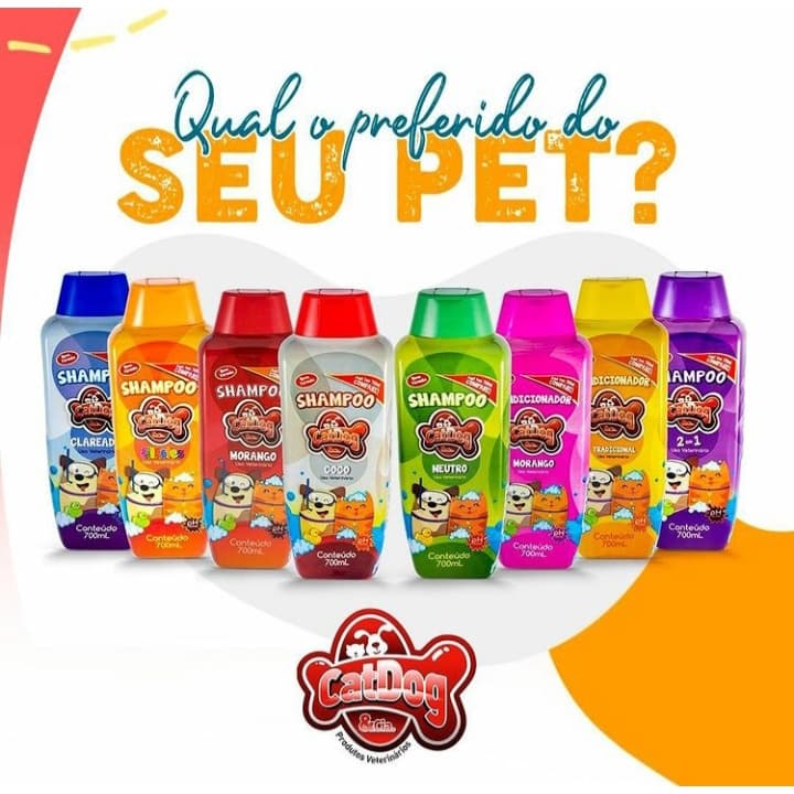 Shampoo e Condicionador Para Cachorros e Gatos 700 ml O Shampoo Ideal Para Cuidados Perfeito Pet/Gato/Cães
