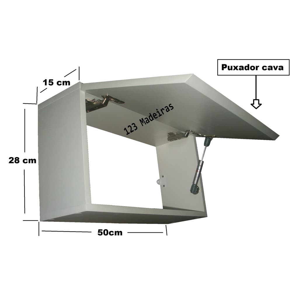 Organizador Nicho com Porta Basculante P/ Quarto, Cozinha, Banheiro Lavanderia... OFERTA LIMITADA