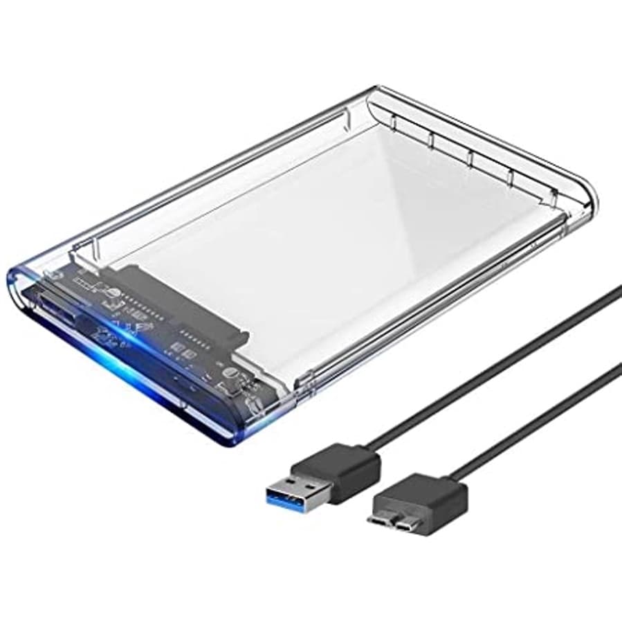 Case Hd Externo Transparente 3.0 Ssd Hd 2,5 De Notebook