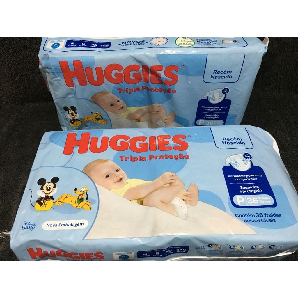 Fralda Huggies Tripla Protecao Pacotao P 36un Barato