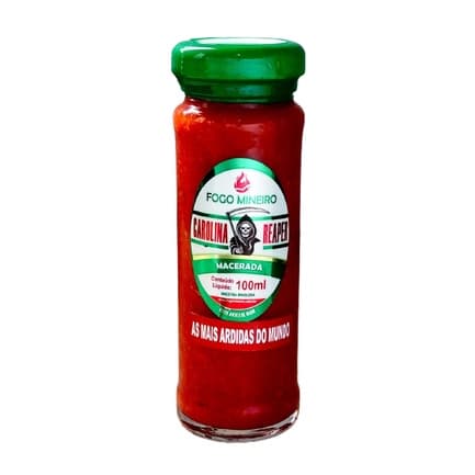 Pimenta Carolina Reaper Macerada Fogo Mineiro 100ml
