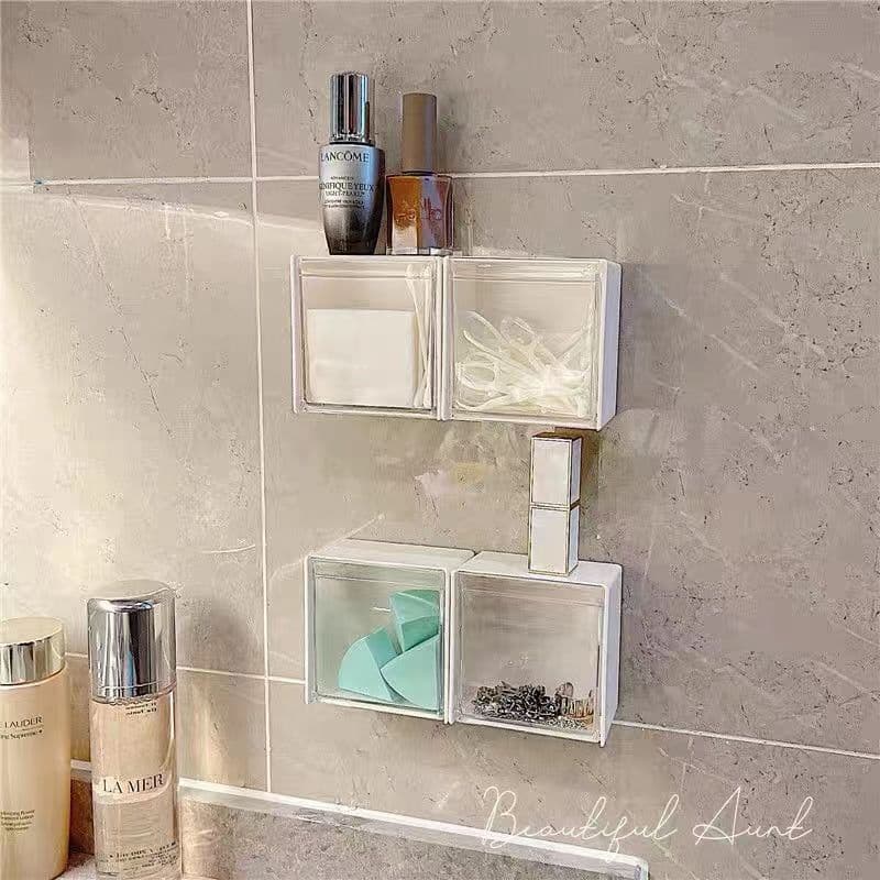 Caixa de cotonete luxo montada na parede/Suporte /Banheiro À Prova D'água/Durável Para Casa