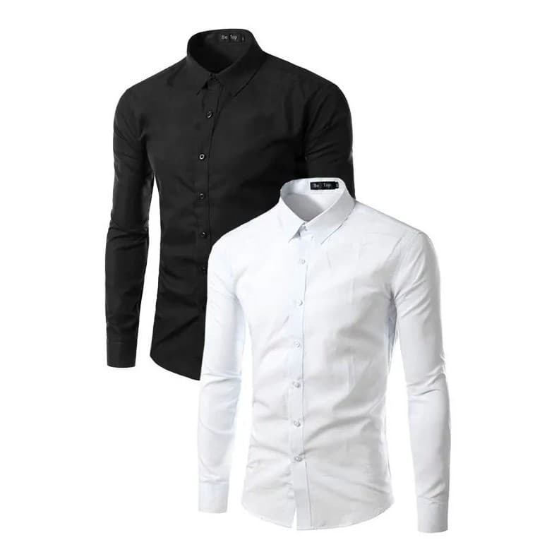 Camisa Social Executiva Slim - Kit 2 Unidades SUPER OFERTA!