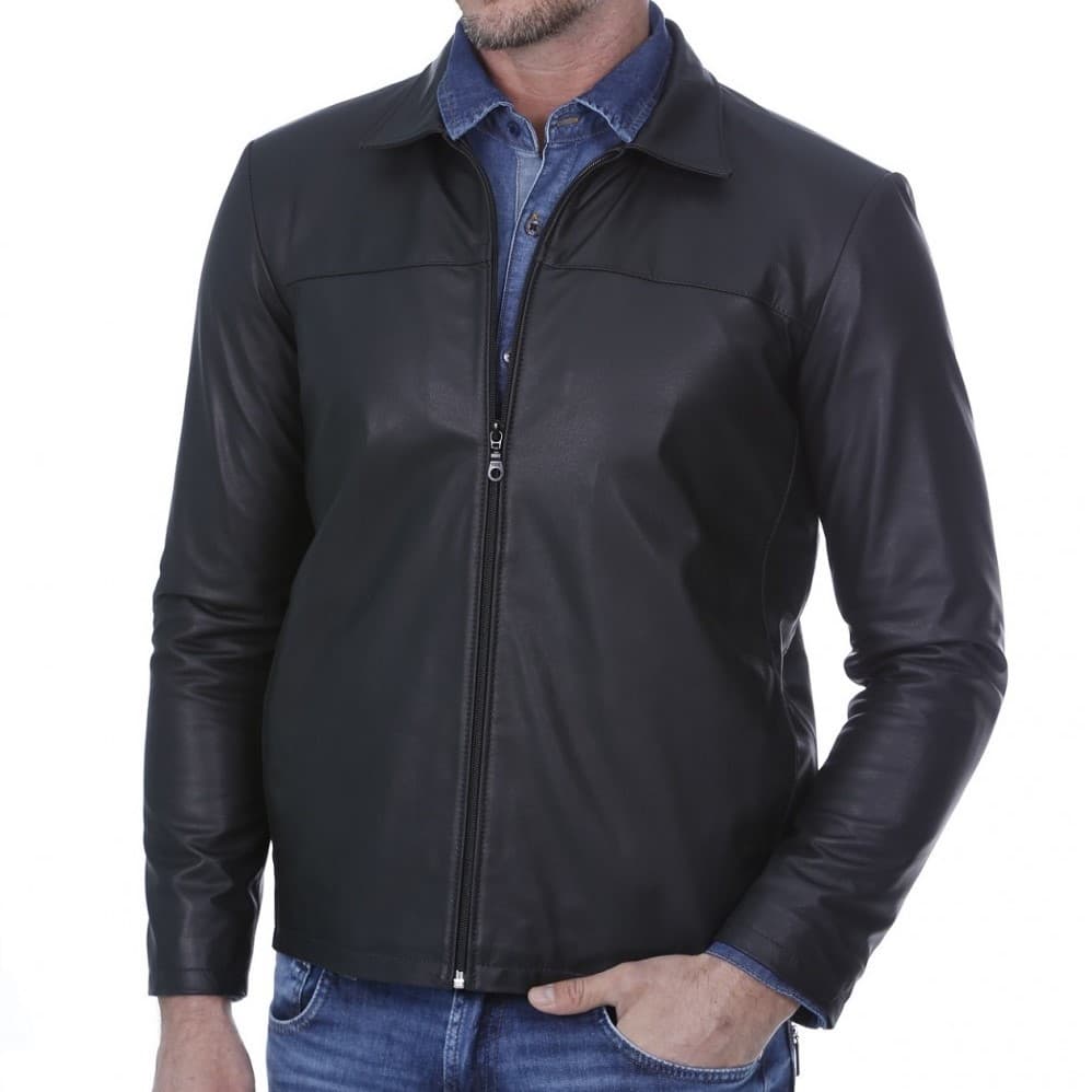 Jaqueta Javali Couro Legítimo Masculina Linha Premium