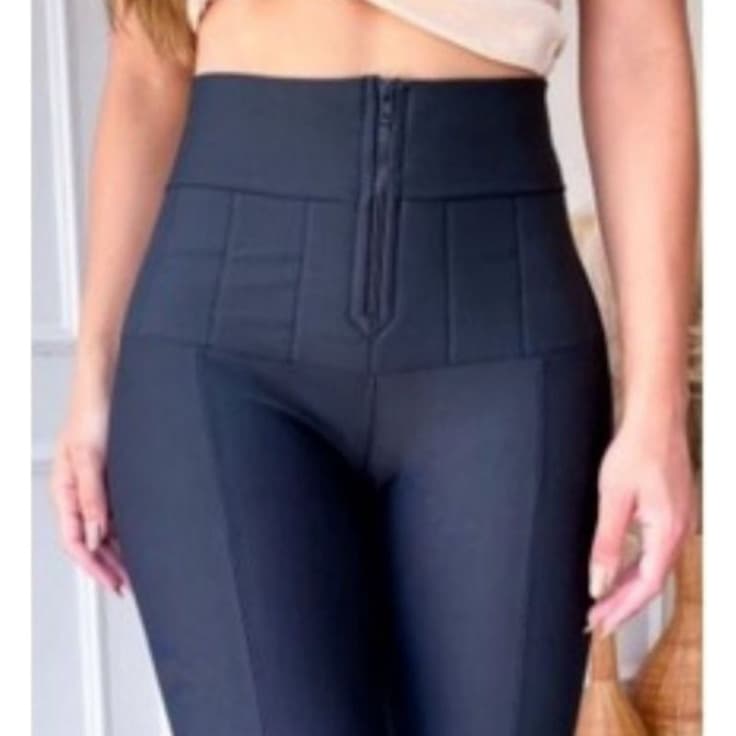Calça Legging LIPO Tecido Super Power Feminina Preta Fitness PP ao Plus Size