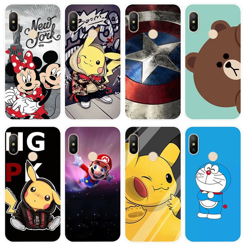 Capa Celular De Celular Flexível De Silicone / Tpu Para Xiaomi Mi A2 Lite capinha Telefone Para luxo Xiaomi mi A2 A2Lite