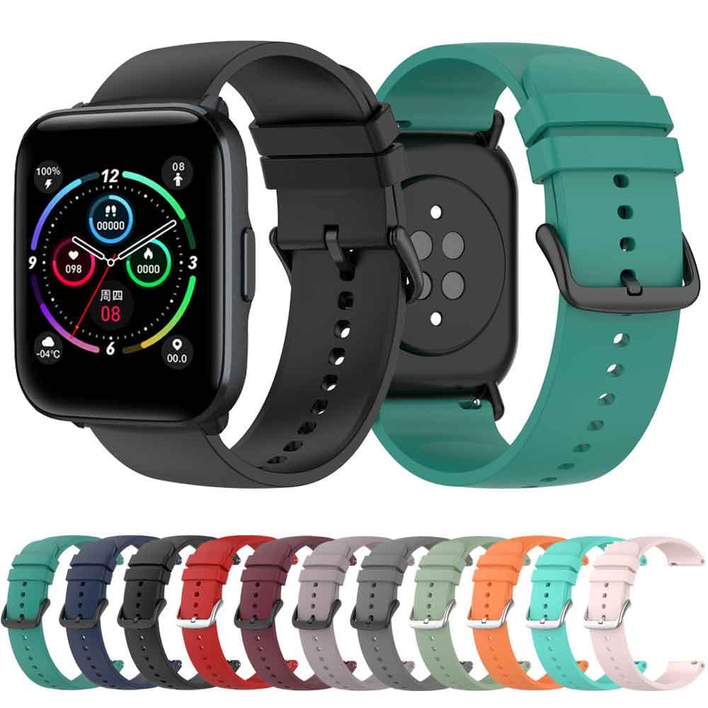 Pulseira De Relógio De Silicone De 20mm Para Xiaomi Mibro C2/Colorida Smartwatch Esportiva Acessórios