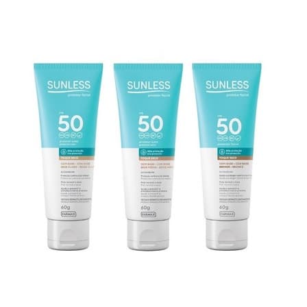 Protetor Solar Facial Sunless COM BASE FPS 50 - Alta Proteção