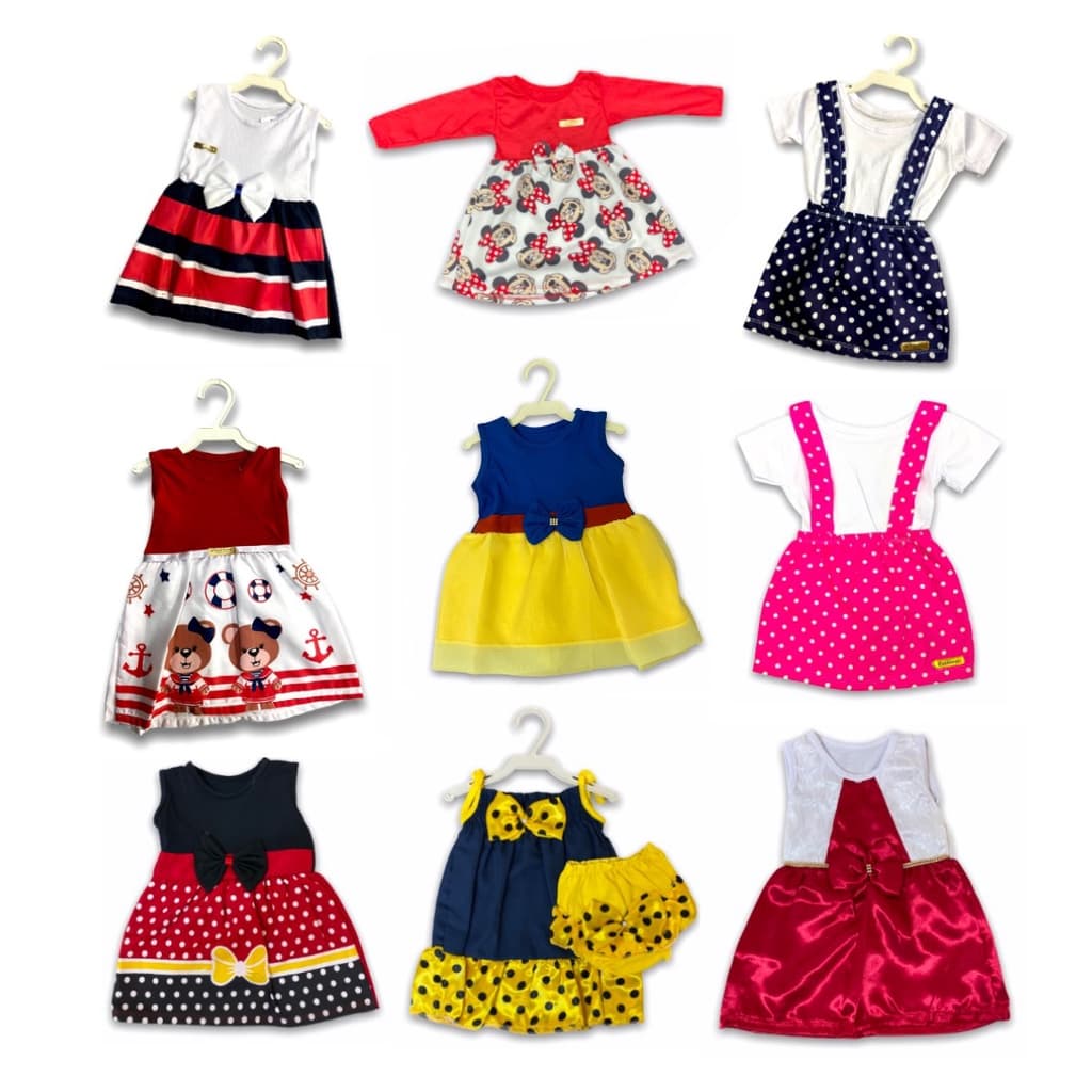Roupinha Infantil Vestidinho ou Conjuntinho Bebe Blogueirinha Menina Ate 1 Ano