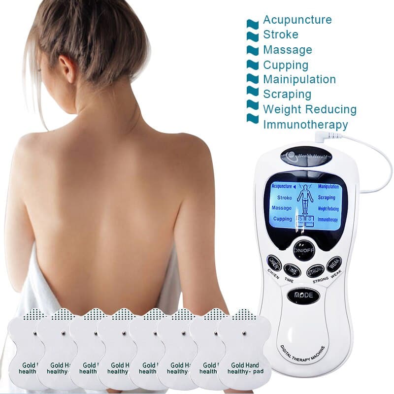 SALORIE Massageador Tens Corporal, Estimulador Muscular Digital de Massagem e Dispositivos de Terapia para Cuidados com