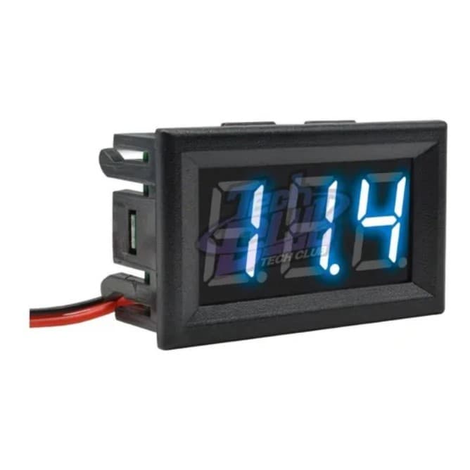 Voltímetro Digital Led Azul 70/500v Ac - Painel