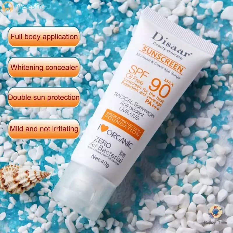 Protetor Solar Facial Orgânico Oil Free Fator 90 Max Disaar SPF90+/PA+++ 40g