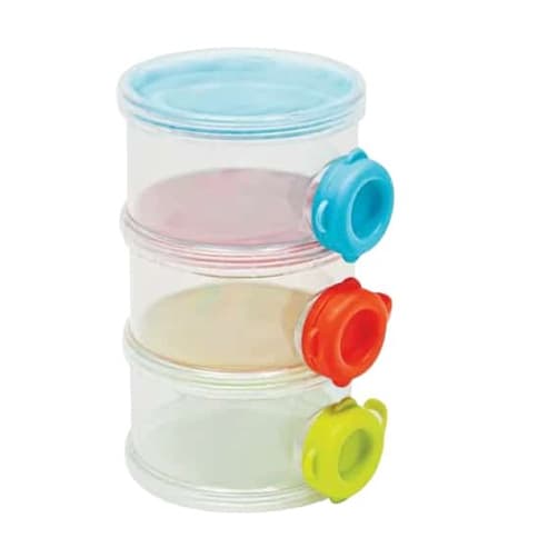 Kit de Potes para leite infantil bebê Empilháveis Para Leite em Pó Buba