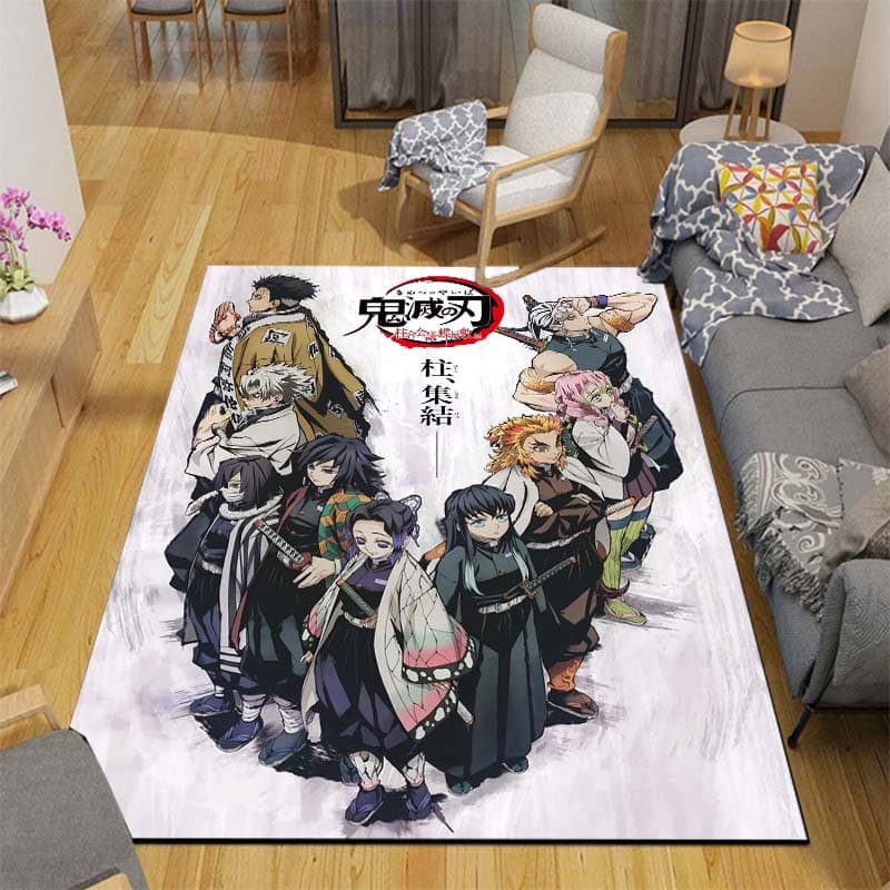 Demônio assassino Anime impressão 3D tapete ao ar livre quarto das crianças antiderrapante cozinha tapete sala de estar